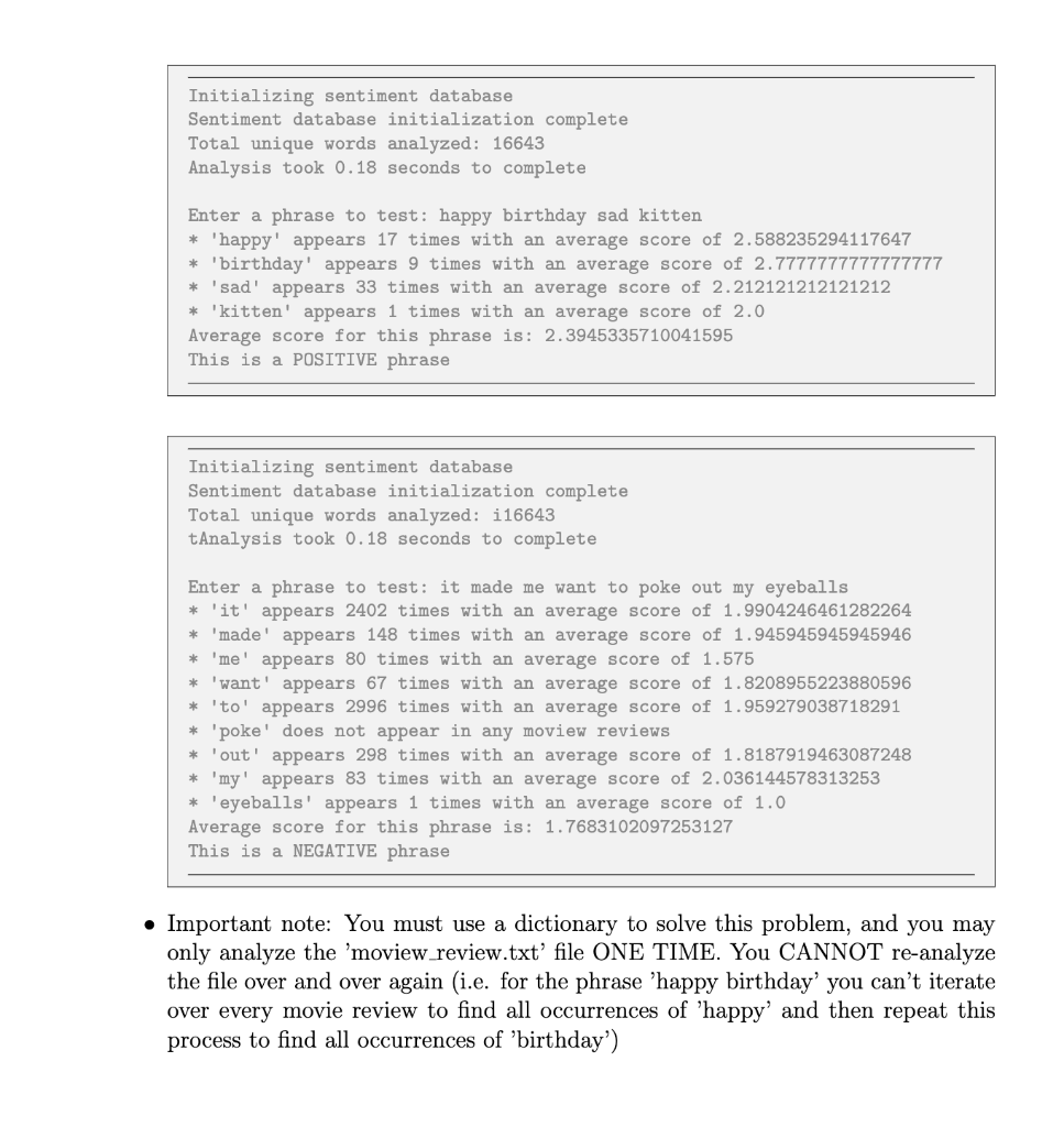 Solved: IN PYTHON 2. Part 2 Next, write a new program that