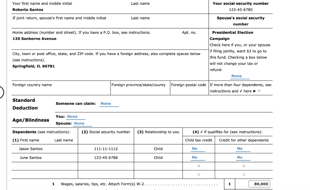 Note This problem is for the 2019 tax year. Roberta