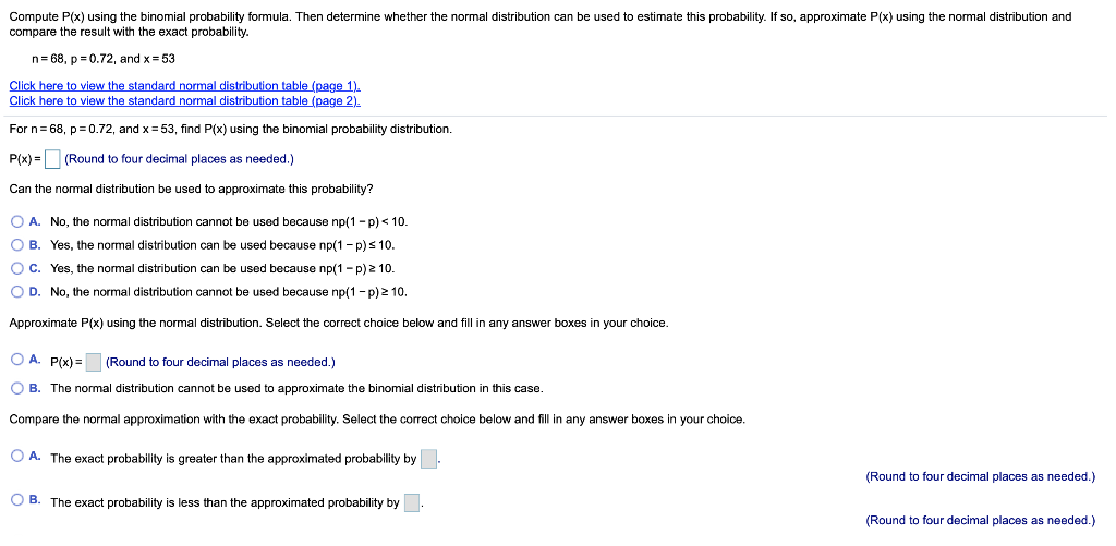 Solved Compute P(x) using the binomial probability formula. | Chegg.com