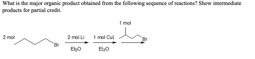 Solved What is the major organic product obtained from the | Chegg.com