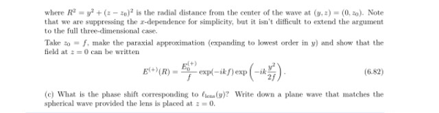 Problem 6.4 Show that within the paraxial | Chegg.com