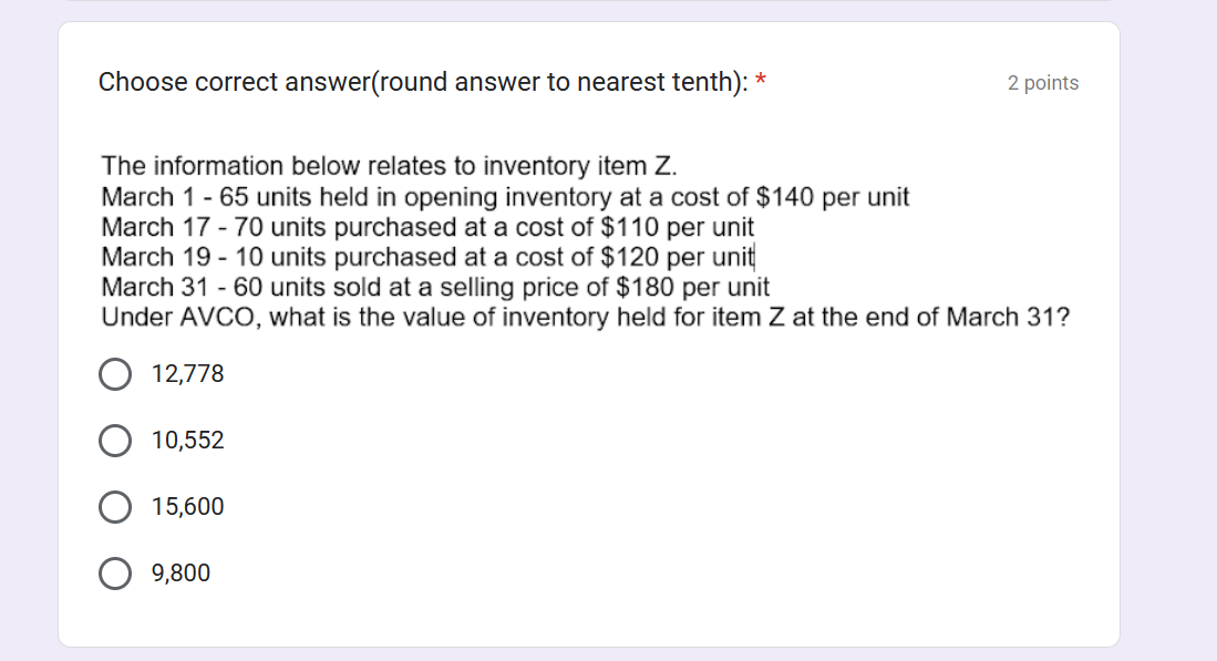 Solved Choose Correct Answer(round Answer To Nearest Tenth): | Chegg.com