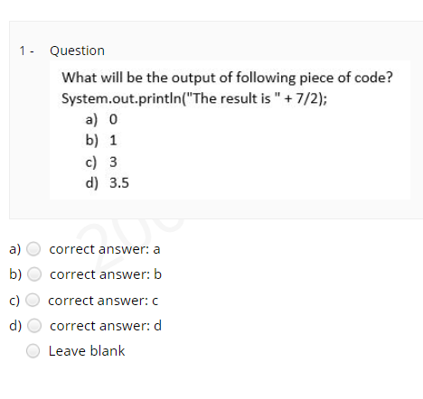 Solved 1 - Question What Will Be The Output Of Following | Chegg.com