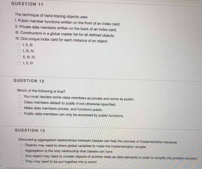Solved QUESTION 11 The technique of hand-tracing objects | Chegg.com