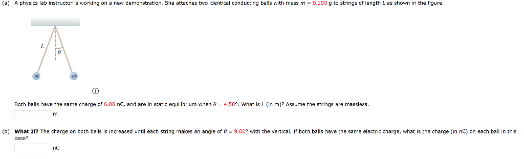 Solved (a) A physics lab instructor is working on a new | Chegg.com