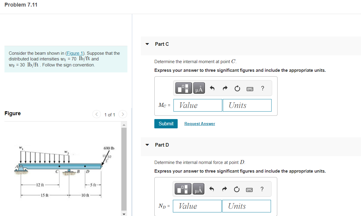 Solved Consider the beam shown in Suppose that the | Chegg.com