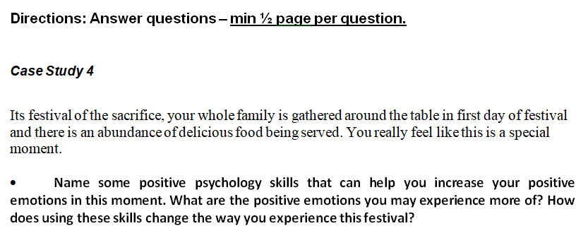 Solved Directions: Answer questions −min 1/2 page per | Chegg.com