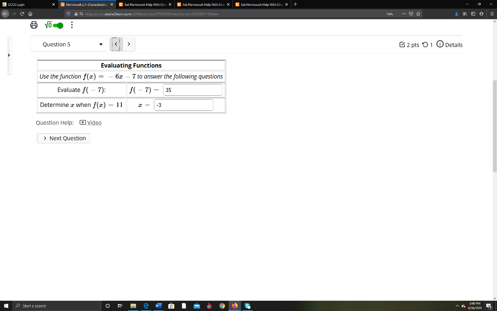 Solved CCCS Login Get Homework Help With Che X + Homework | Chegg.com