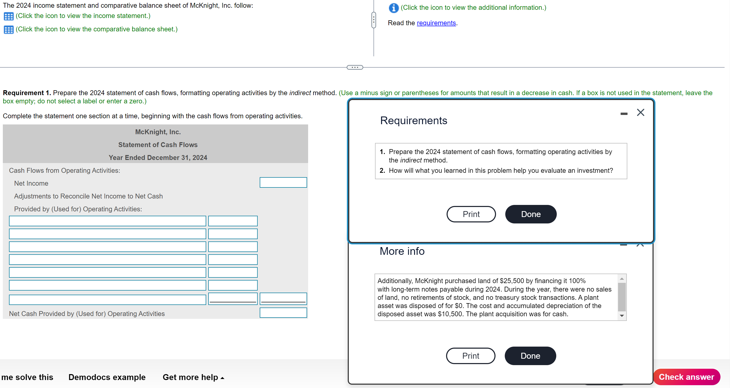 Solved The 2024 Income Statement And Comparative Balance Chegg Com   PhpjQ0Www