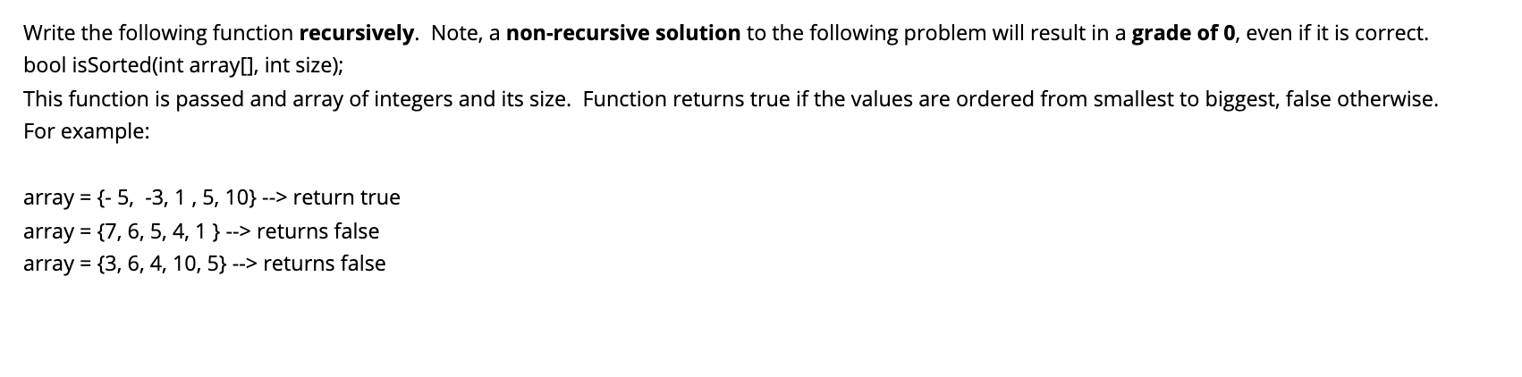 Solved Write the following function recursively. Note, a | Chegg.com