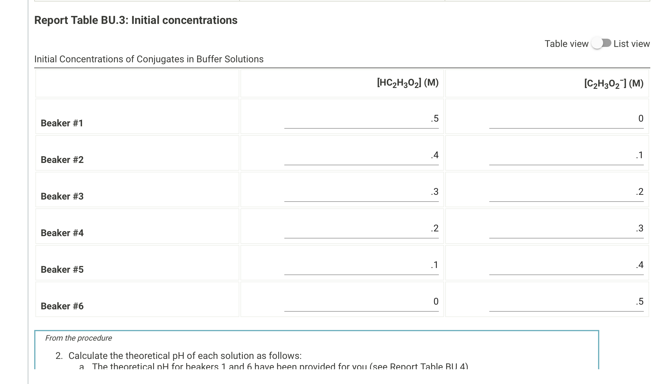 Solved 1. Calculate the concentrations of HC2H3O2 and | Chegg.com