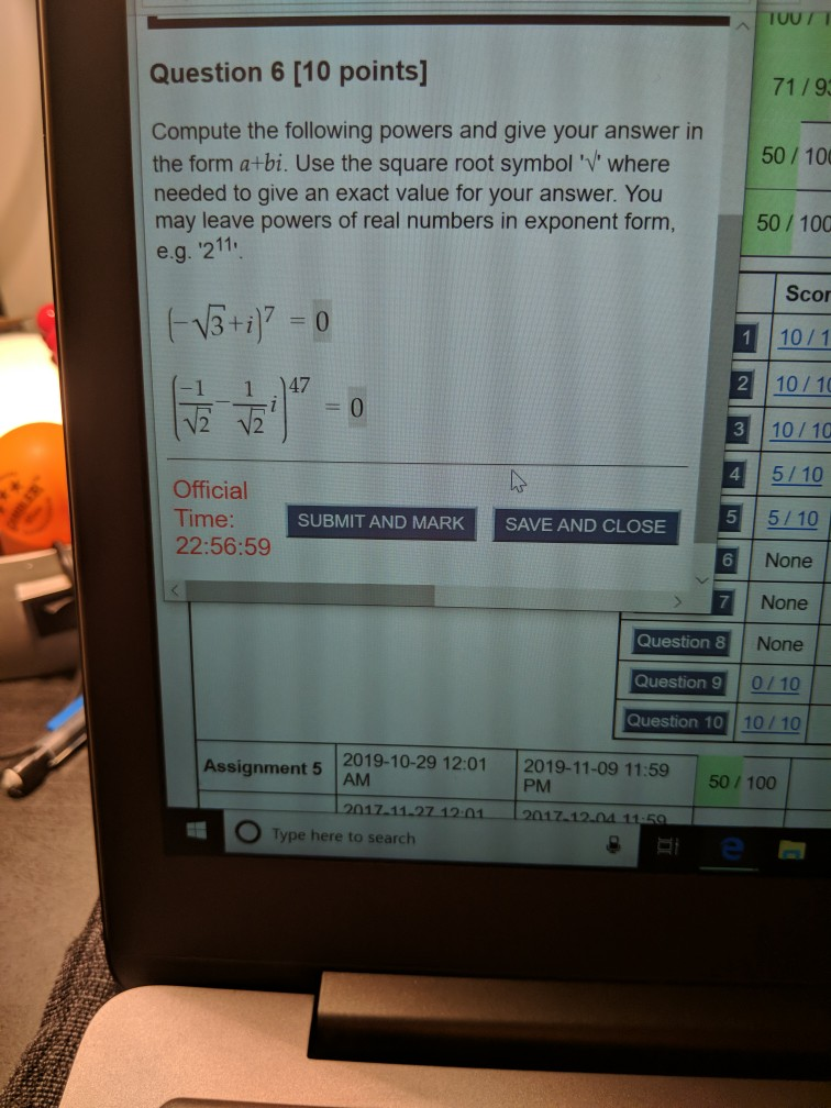 Solved TOUT Question 6 (10 points] 71/9: Compute the | Chegg.com