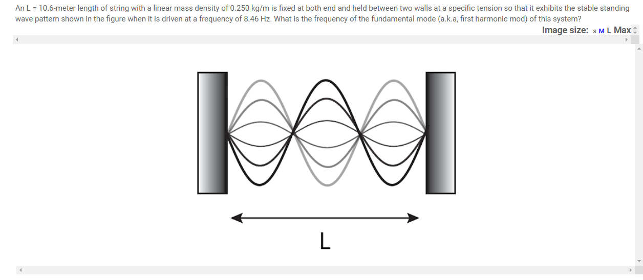 Solved An L 10 6 meter Length Of String With A Linear Mass Chegg