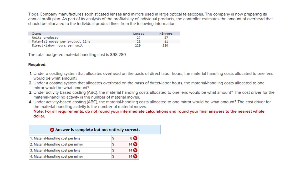 Solved How Do I Calculate The Proper Cost Based On The | Chegg.com