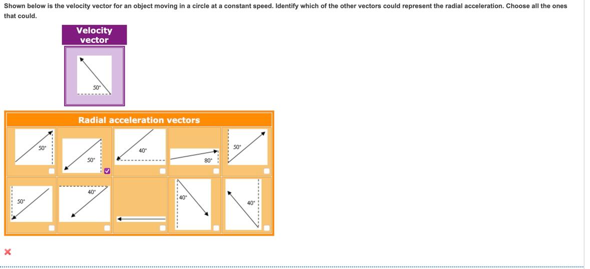 Solved Shown below is the velocity vector for an object | Chegg.com
