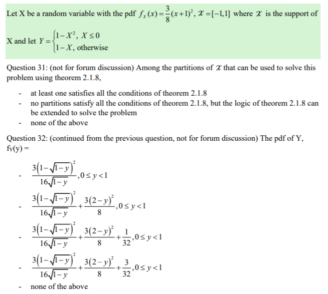 Let X be a random variable with the pdf fx(x) = | Chegg.com