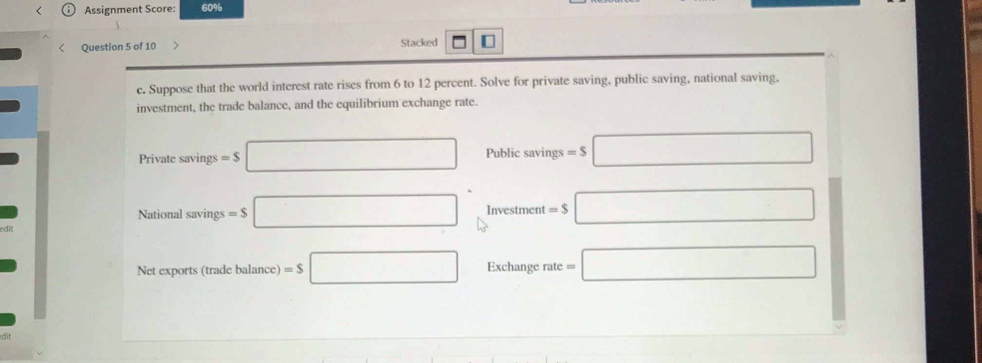 Solved The Open Economy – Work It Out: Question 1 Consider | Chegg.com