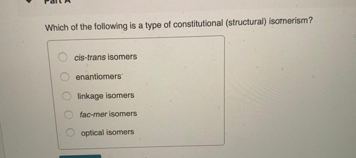 Solved Which of the following is a type of constitutional | Chegg.com