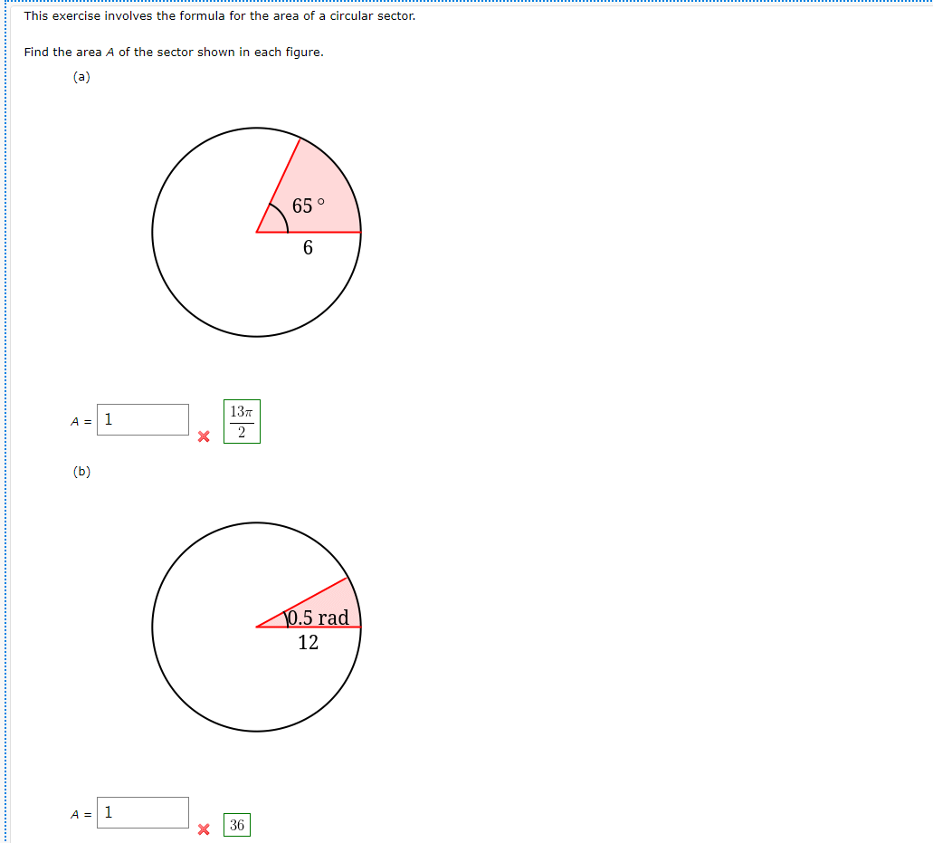 Solved This exercise involves the formula for the area of a | Chegg.com