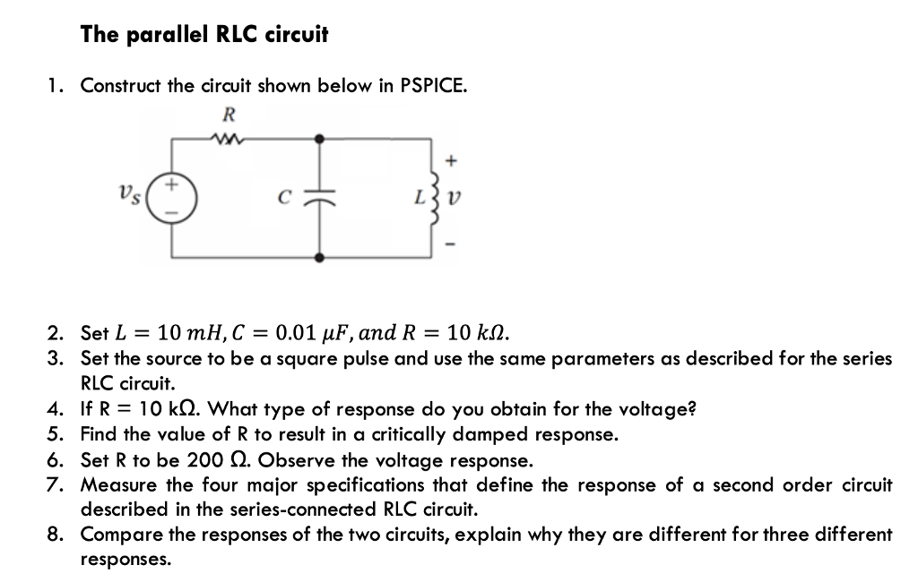 Solved Find Neper frequency α, and resonant (radian)