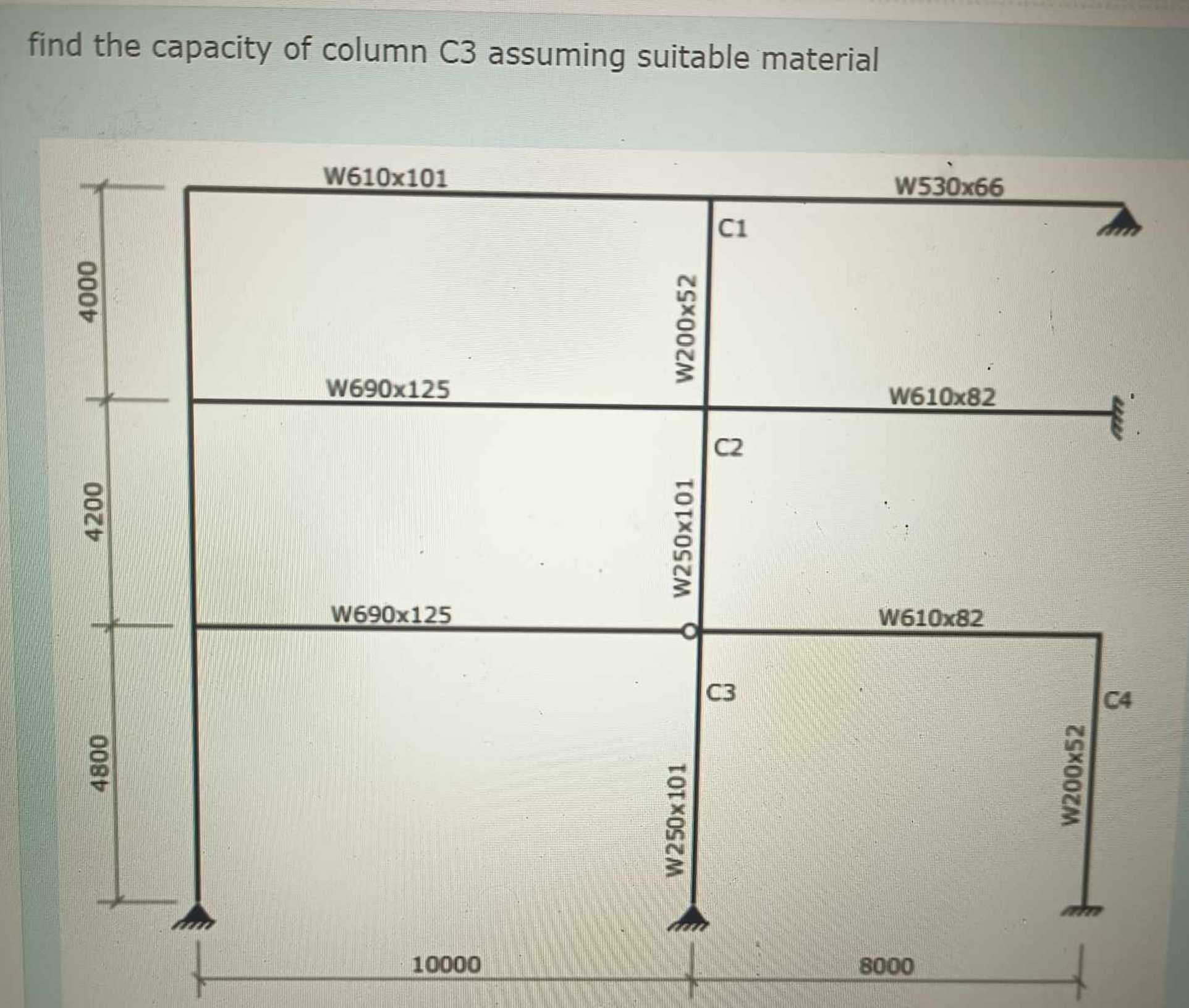Solved find the capacity of column C3 ﻿assuming suitable | Chegg.com