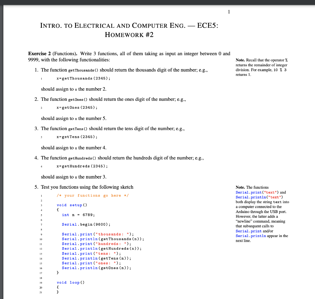 Solved 1 INTRO. TO ELECTRICAL AND COMPUTER ENG. — ECE5: | Chegg.com
