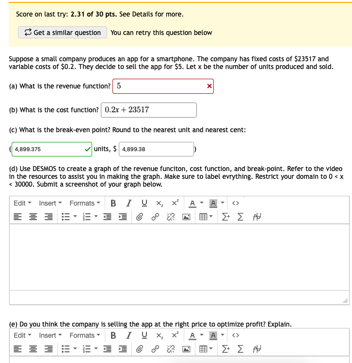 Sel Breaking Xxx Video - Solved Score on last try: 2.31 of 30 pts. See Details for | Chegg.com