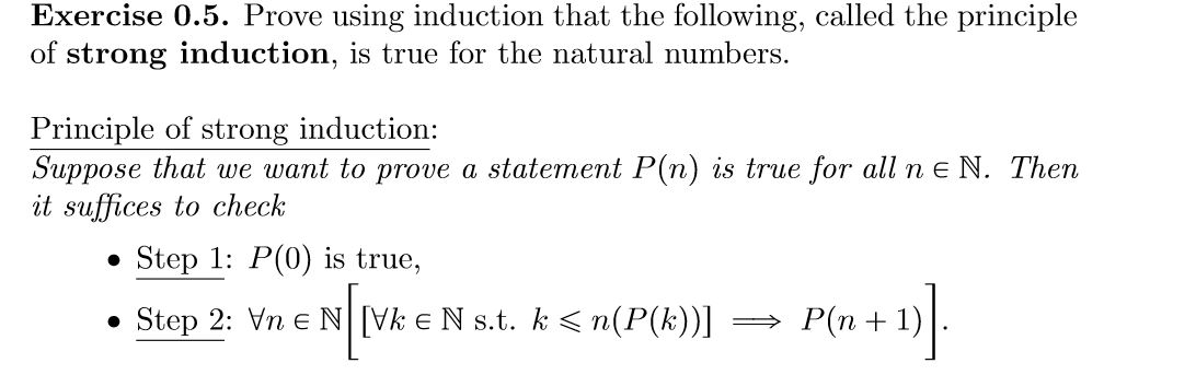 Solved Exercise 0 5 Prove Using Induction That The Chegg