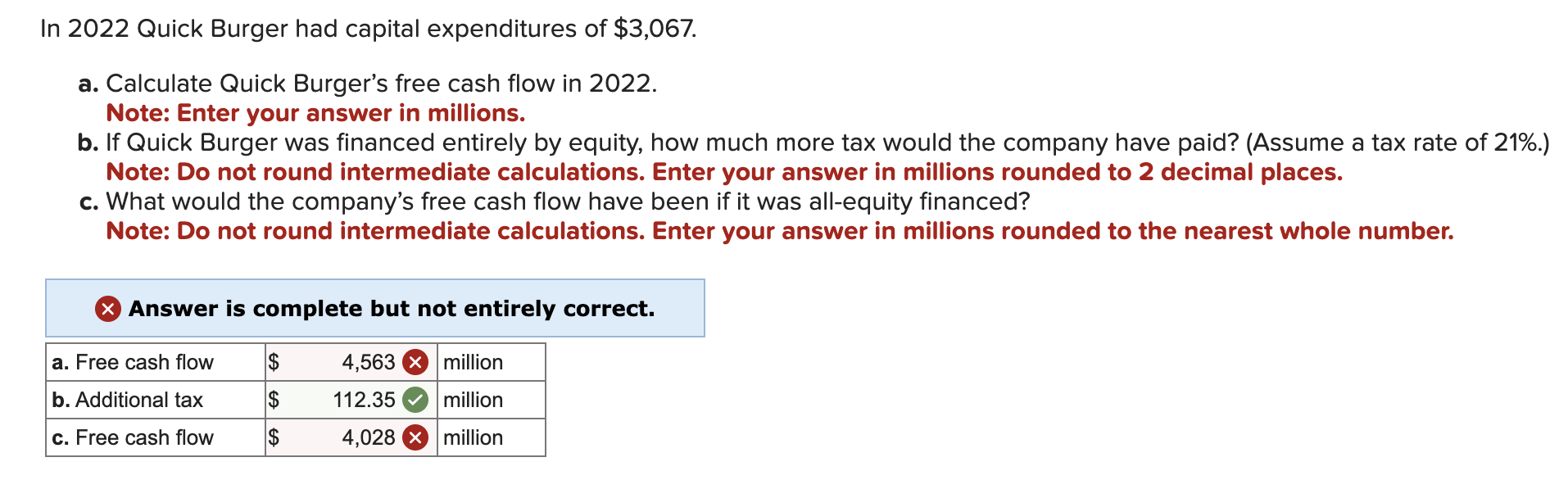 Solved Problem 3-24 Free Cash Flow (LO3) The following table | Chegg.com