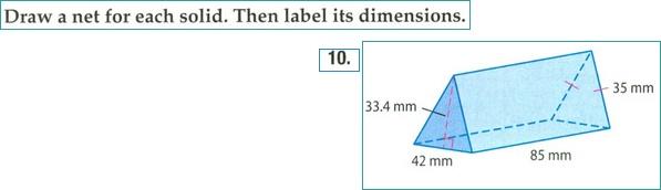 Solved Draw a net for each solid. Then label its dimensions. | Chegg.com