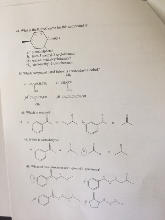 Solved: What Is The IUPAC Name For This Compound Is: A. P-... | Chegg.com