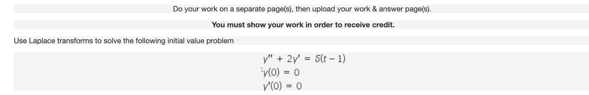 Solved Do your work on a separate page(s), then upload your | Chegg.com