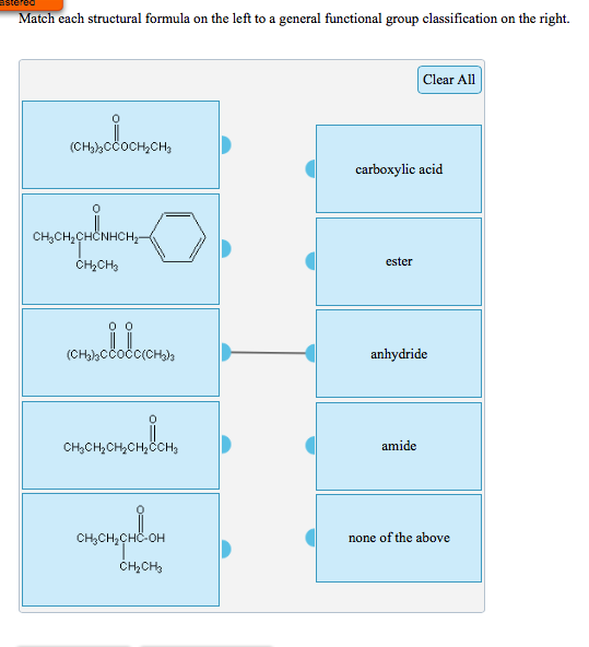 Solved Match each structural formula on the left to a Chegg