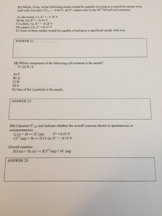 Solved Work Book IV Thermodynamics Questions) 1) The entropy | Chegg.com