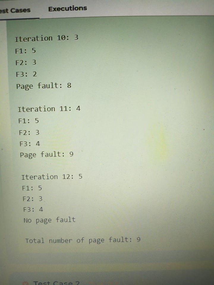 Solved 1 1. Page Replacement Algorithm: FIFO Design a | Chegg.com