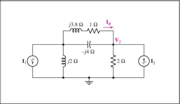 Solved Find the value of current IB and voltage V2, of the | Chegg.com