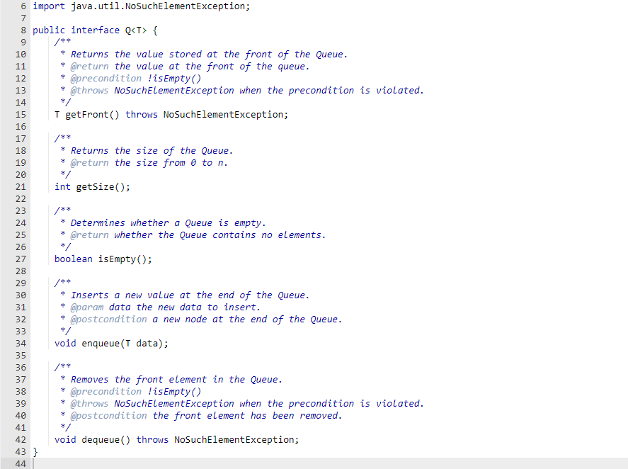 Solved Inspect the filesInspect the Queue.java and | Chegg.com