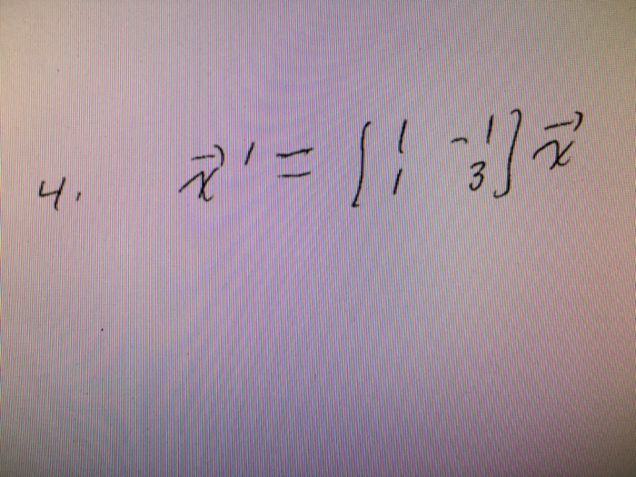 Solved solve the vector differential equation x vector 1 chegg