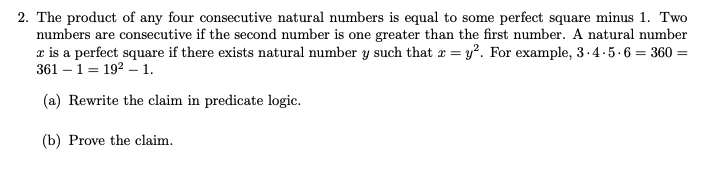 Solved The product of any four consecutive natural numbers | Chegg.com