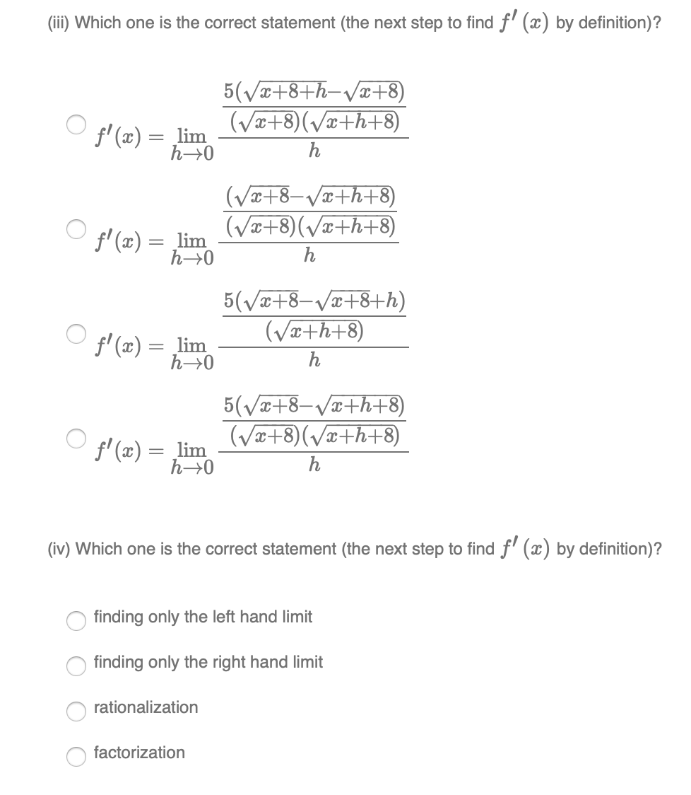 Solved 5 Let F 2 We Will Use The Definition Of Derivati Chegg Com
