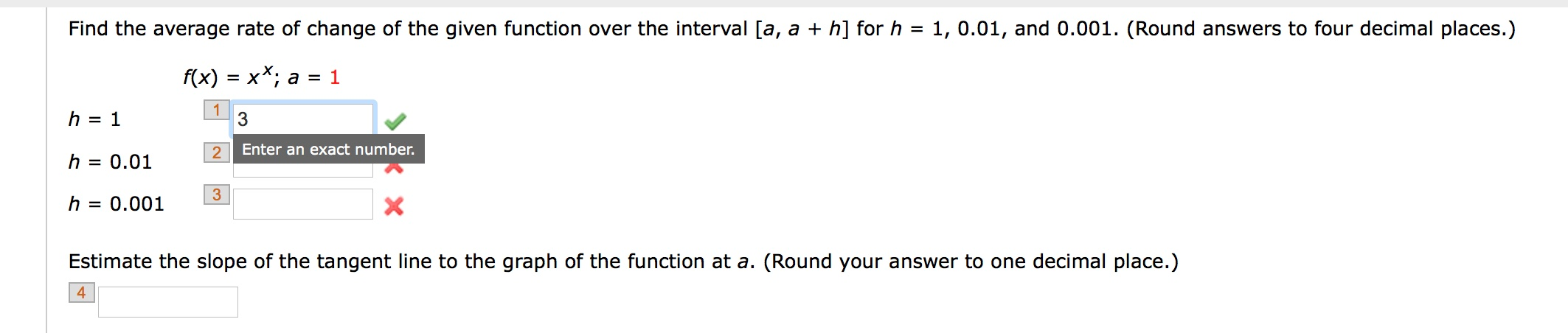 Solved Find the average rate of change of the given function | Chegg.com