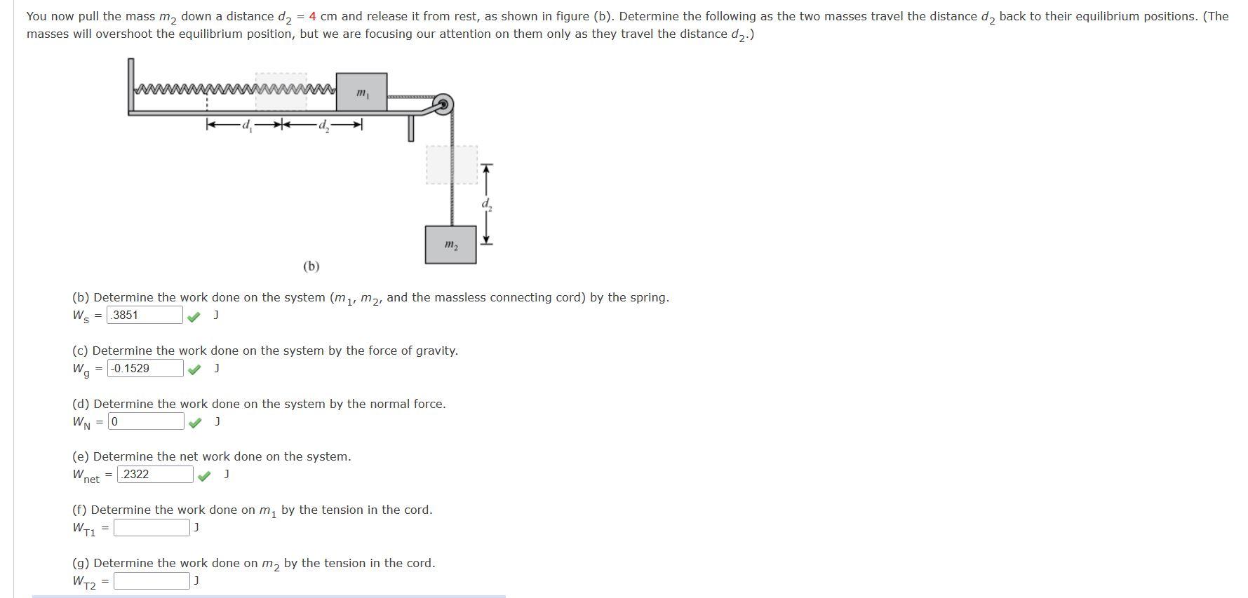 Solved How do you determine the work done ? Part (f) and | Chegg.com