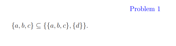 Solved Problem 1 {a,b,c}