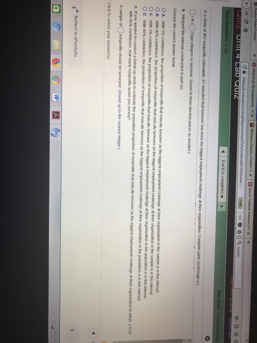 Solved : 3 pls OB, with 95% c c. it you wanted to conduct a | Chegg.com