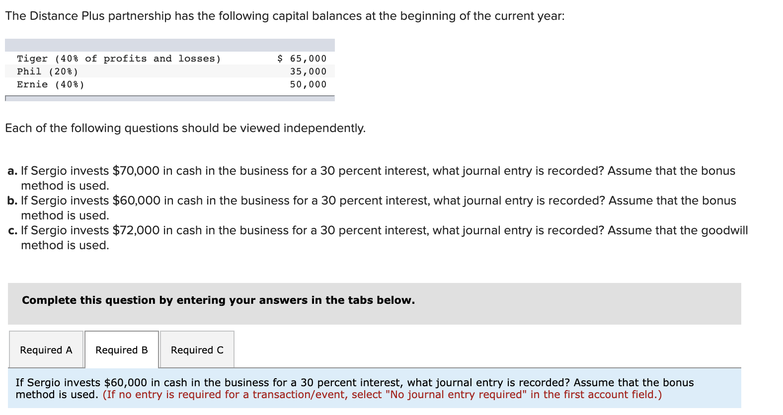 Solved The Distance Plus Partnership Has The Following Chegg Com