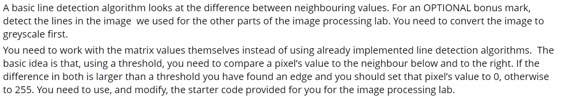 Solved A basic line detection algorithm looks at the | Chegg.com