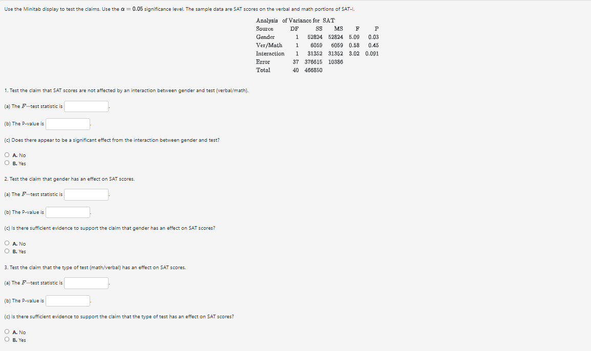 Solved Use the Minitab display to test the claims. Use the | Chegg.com