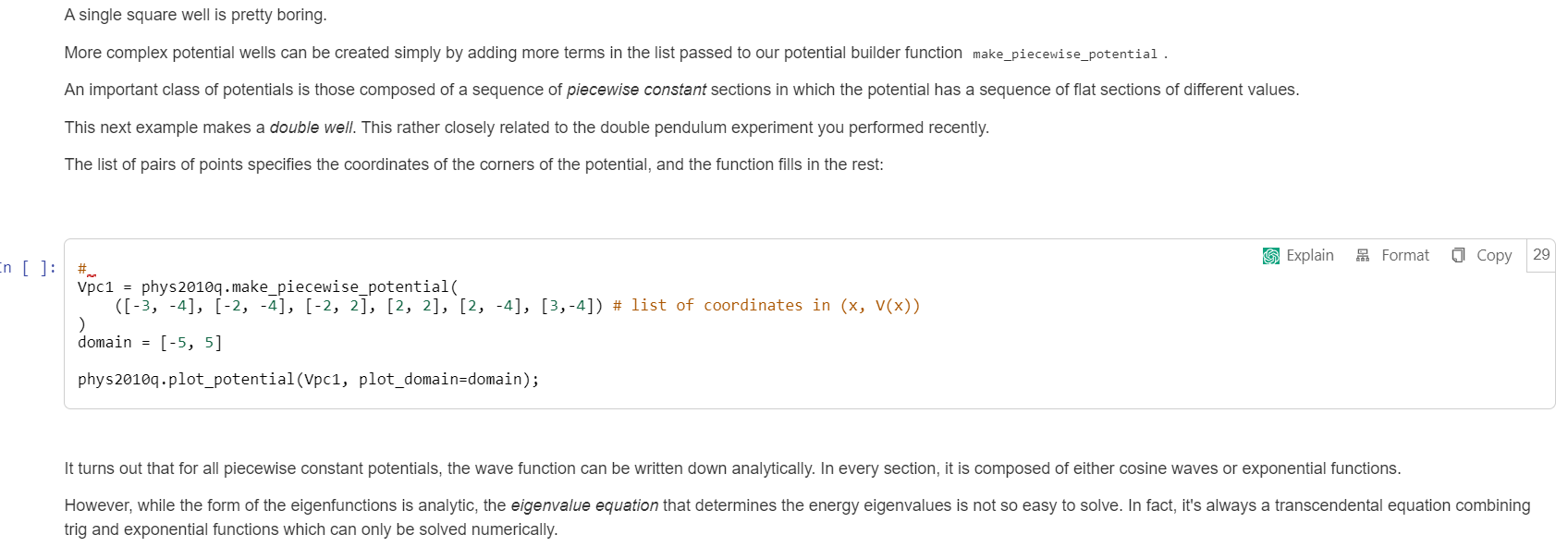 Solved A single square well is pretty boring. More complex | Chegg.com