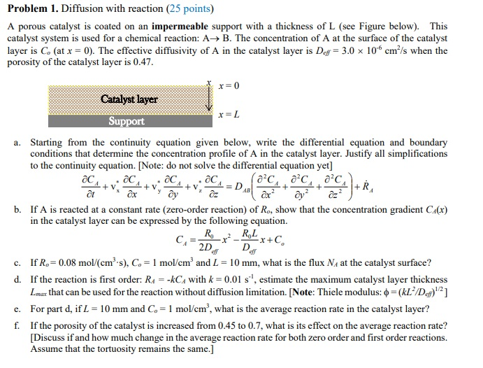 solved-problem-1-diffusion-with-reaction-25-points-a-chegg