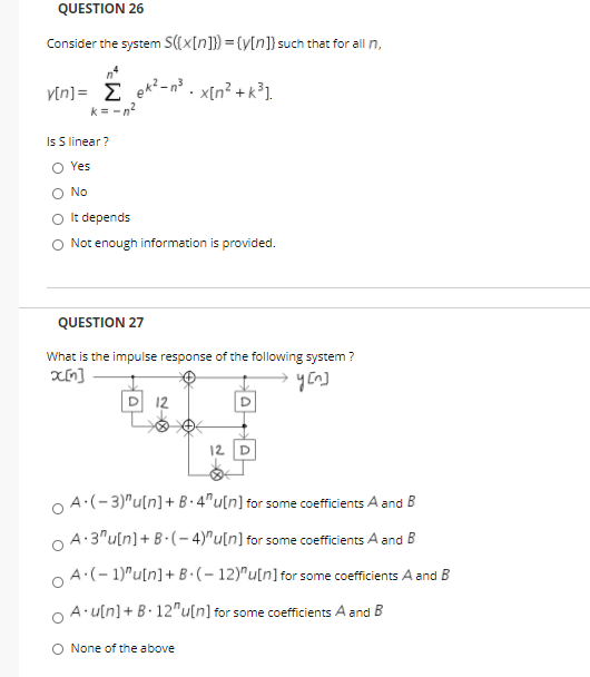 Solved Question 25 Consider The System S X N V N Suc Chegg Com